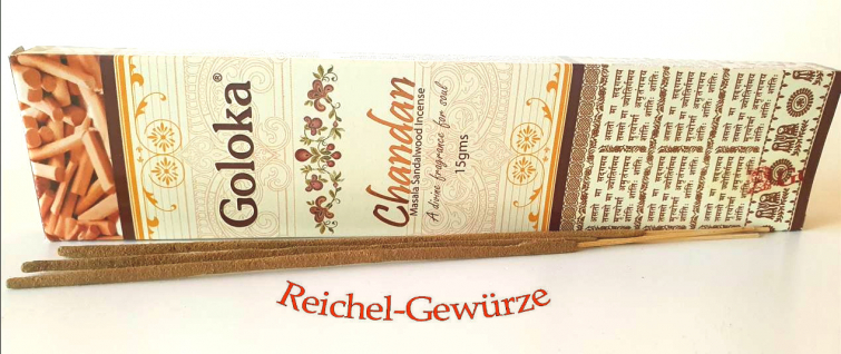 Räucherstäbchen GOLOKA Chandan Sandelholz,12x15g